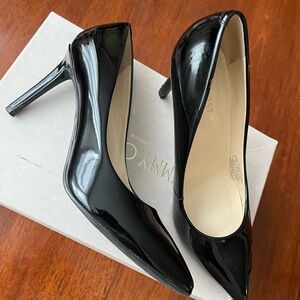 Nine West Shiny Black Heels
